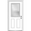 Porte d'entrée avant pré-montée en fibre de verre 1/2-Lite-88730901-88730896
