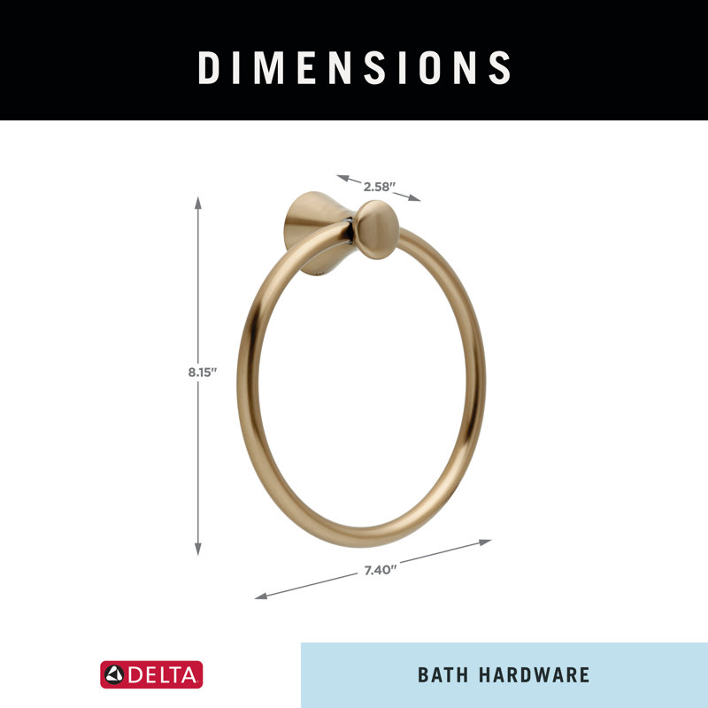 Accessoire de quincaillerie pour salle de bain Lahara, Bronze champagne lustré