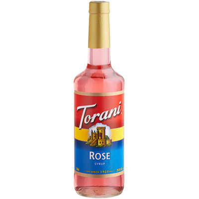 Torani Rose Flavoring Syrup 750 mL Glass Bottle WS-880361927
