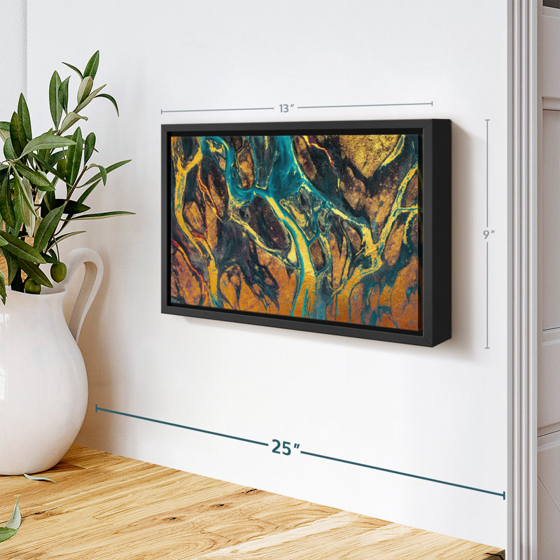 Abstrait ", reproduction d'art sur toile", H 9 po x l 13 po
