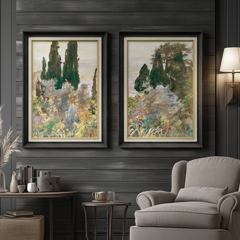 Ensemble de 2 œuvres d'art abstraites encadrées de qualité supérieure sur toile de qualité supérieure avec cadre de 26 po x 36 po