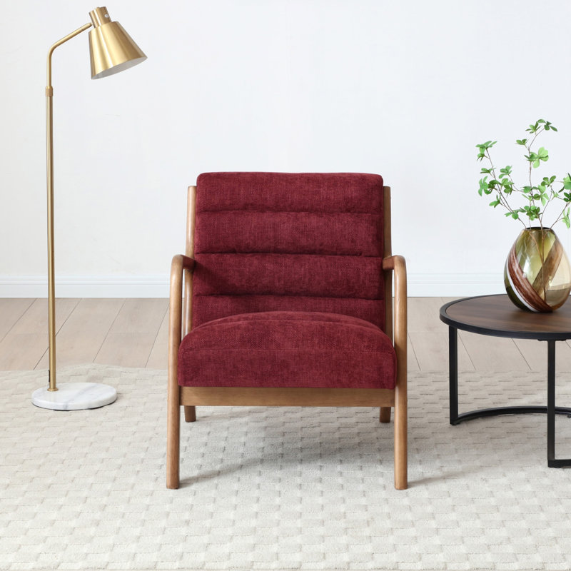 Upholstered Chenille Accent Chair