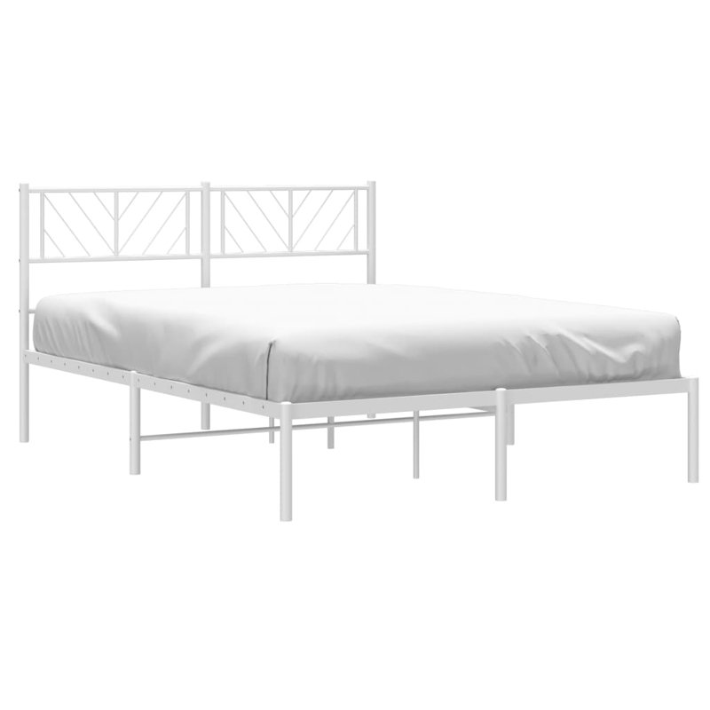 Nelvie Open-Frame Bed, Double (4'6), White