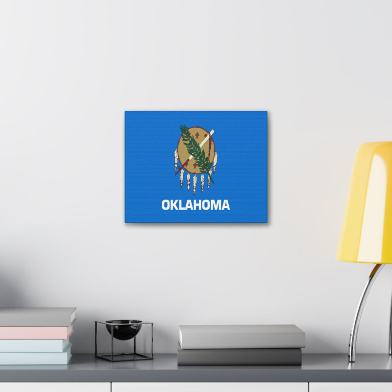" Oklahoma State Flag ", 18" H x 24" W