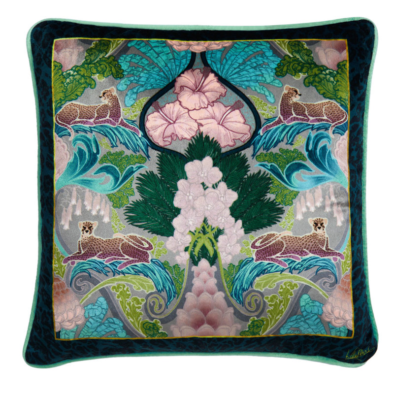 Suburban Jungle Damask Square Scatter Cushion Cover