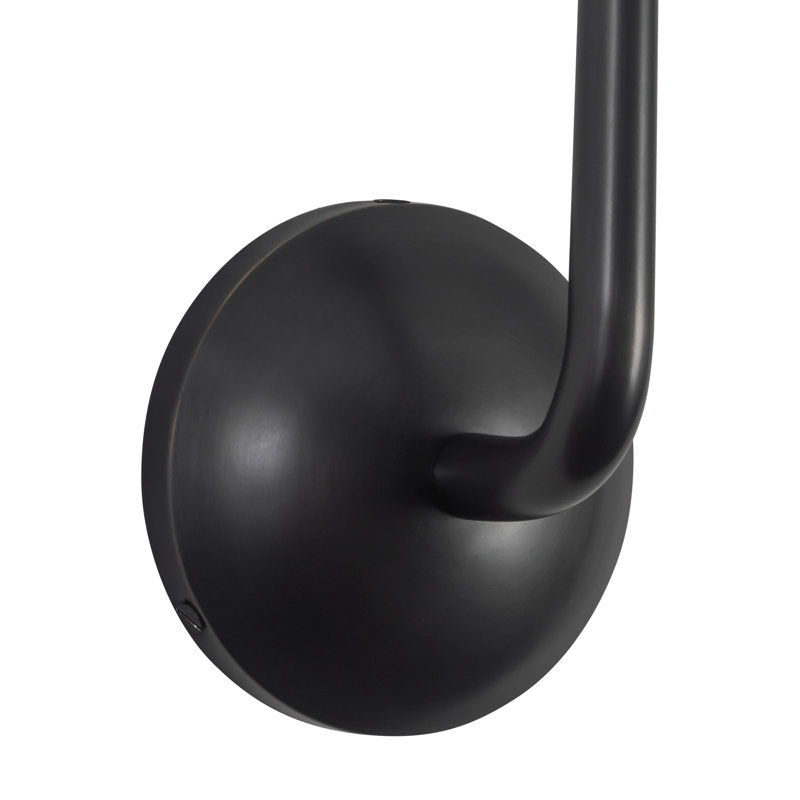 Spade 5-in White dimmable LED Bathroom Vanity Light, Oil Rubbed Bronze