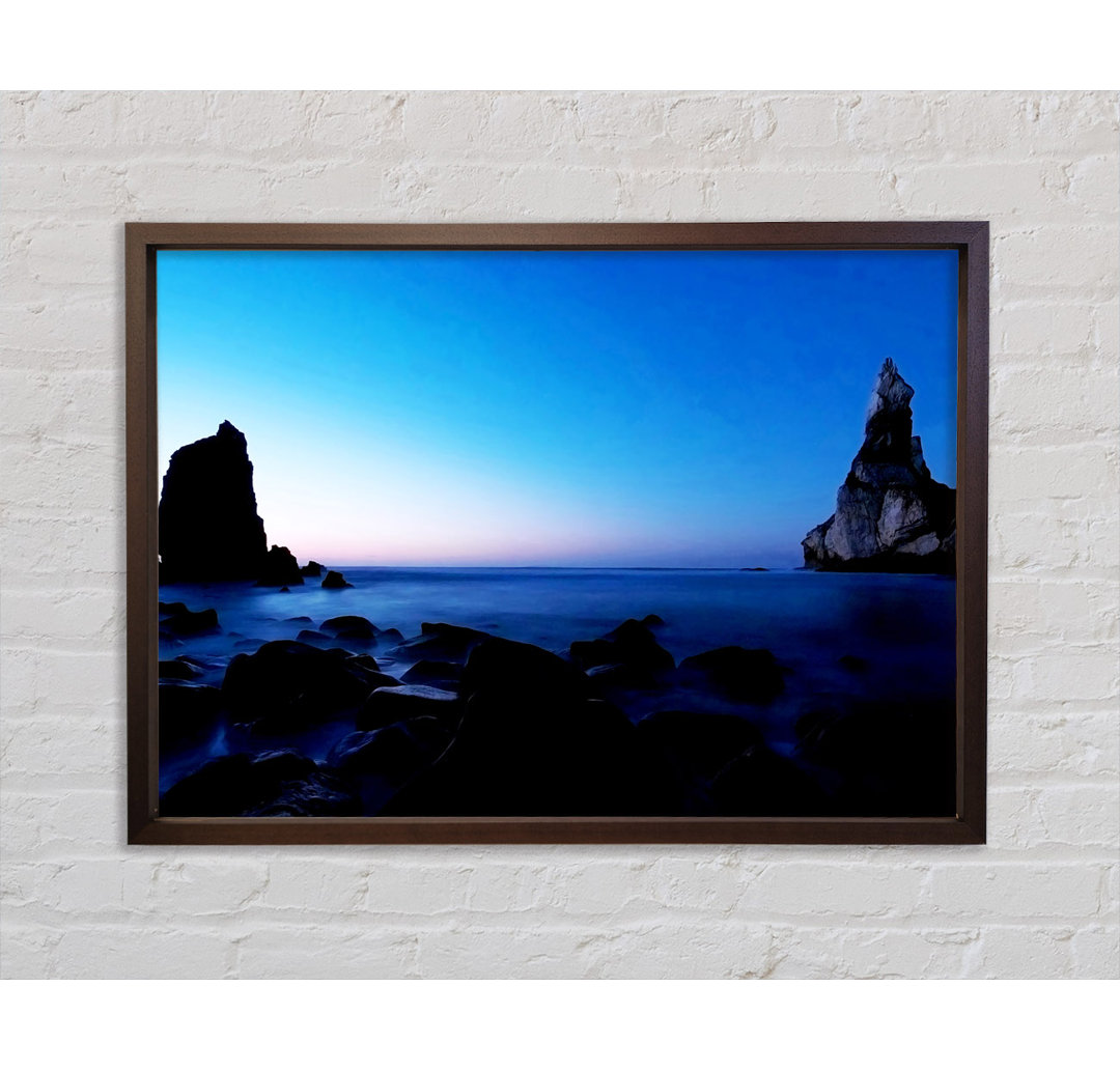 Tranquil Ocean Blue - Einzelner Bilderrahmen Kunstdrucke auf Leinwand