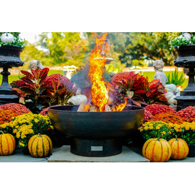 Harrogate 36" W Steel Fire Pit
