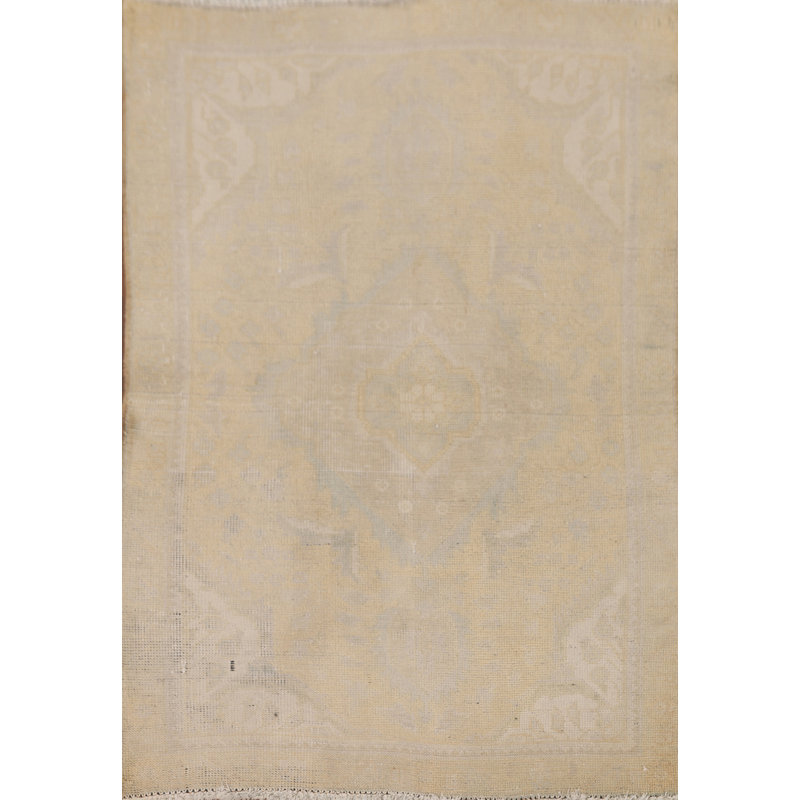 Tapis traditionnel en laine vieilli 3 x 5