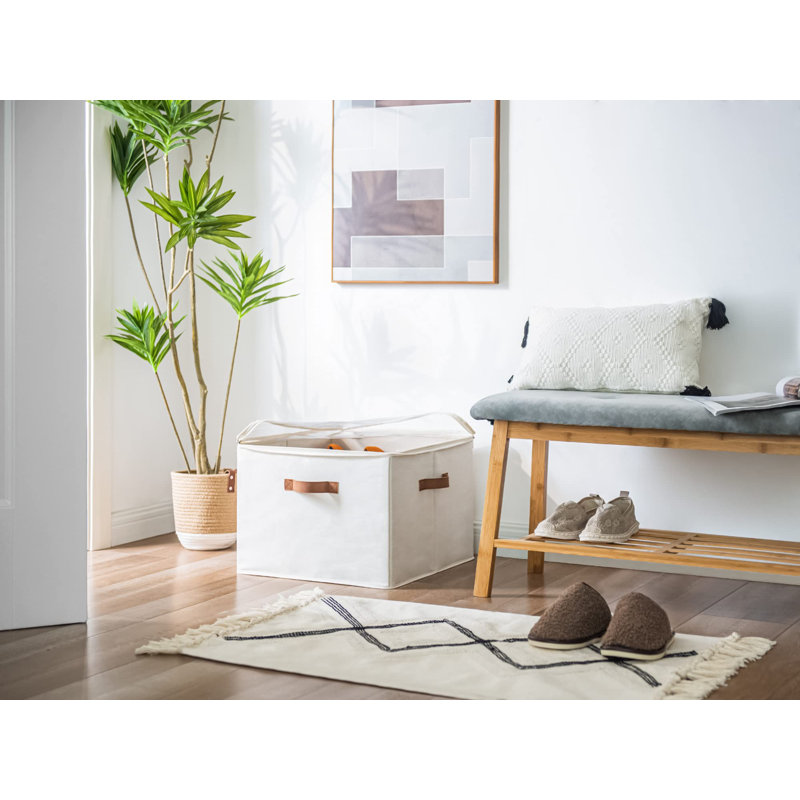 Boîte de rangement pour chaussures 16 paires, Blanc