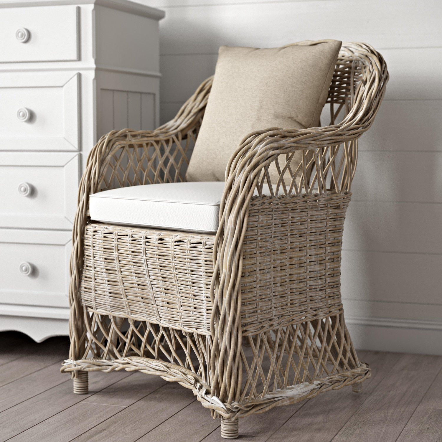 Highland Dunes Sephina 25.5" Wide Cotton Armchair & Reviews | Wayfair