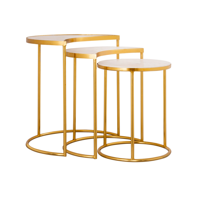 Zilas Marble Tray Top Nesting Tables