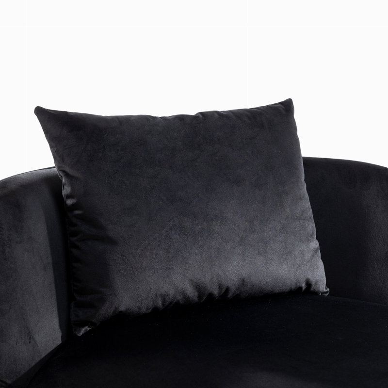 360 Degree Swivel Accent Chair, Black
