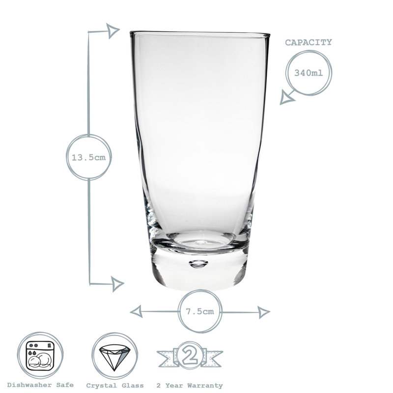 Luna Highball Glasses, 12, 340ml