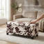 Banc de rangement multifonctionnel rembourré en velours avec compartiment dissimulé et design contemporain
