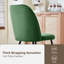 Barez Velvet/Suede Upholstered Armless Dining Chair with Adjustable Feet-937899708