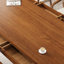 Bureau de direction rectangulaire en bois massif avec tiroirs Walnut-2145386524