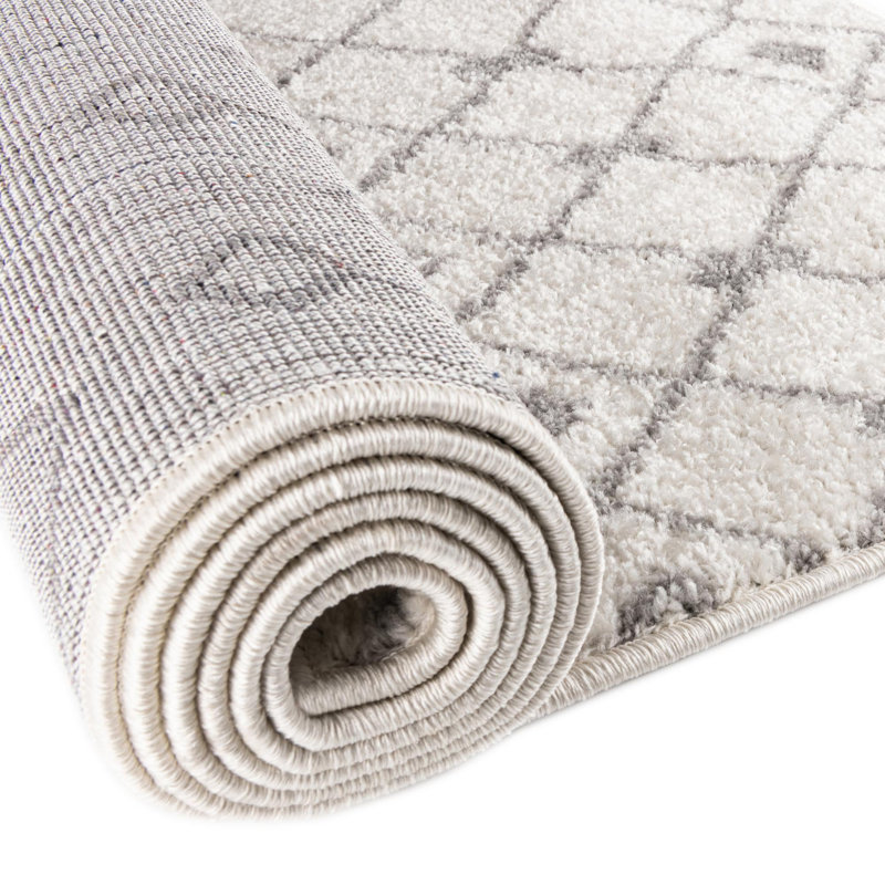 Tapis d'intérieur Somerville, Grey/Ivory, Rectangle 6' x 9'