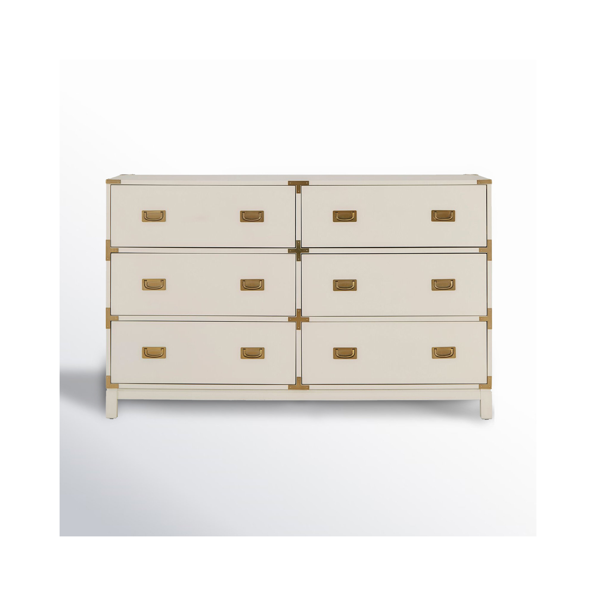 Dania 6-Drawer Dresser, White