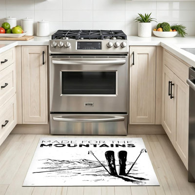 Tapis d'intérieur blanc Mountain Mountain