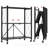 3-Tier Collapsible Rolling Storage Rack