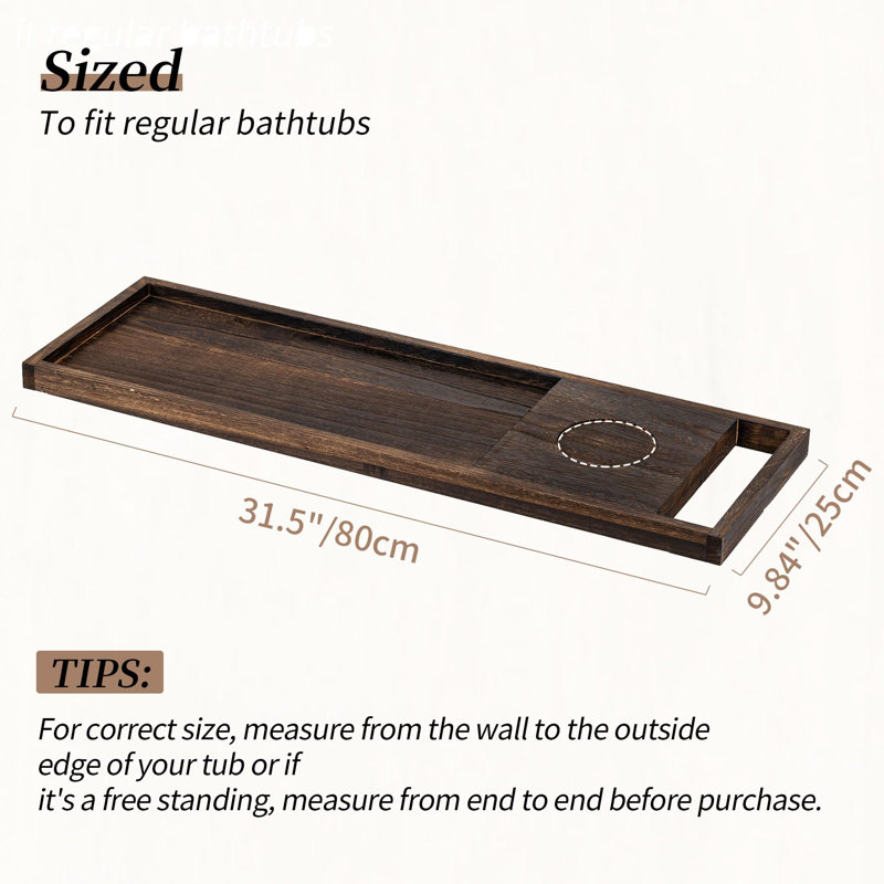 Table de bain rustique en bois rustique