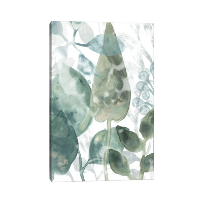 Aquatic Leaves II by June Erica Vess - Wrapped Canvas Gallery-Wrapped Canvas Giclée
