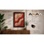 Flowing Terracotta Waves Geometric - Framed Print-694370275-694370276