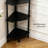 Bamboo Corner Shelf with Adjustable Legs – Space-Saving Storage Rack for Small Spaces-137438043