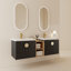 Ensemble de meuble-lavabo double à fixation flottante Chaffins-1052857510