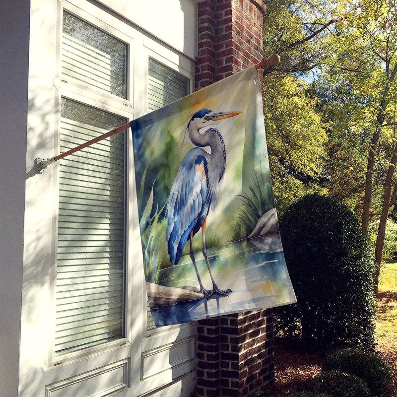  Bird House Flag, Great Blue Heron