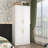 Elegant White Wardrobe With Golden Handles, Large Capacity With Multi-Function Storage Solutionsproduct Title:Modern Entryway Cabinet With Spacious Drawers - Sleek Design