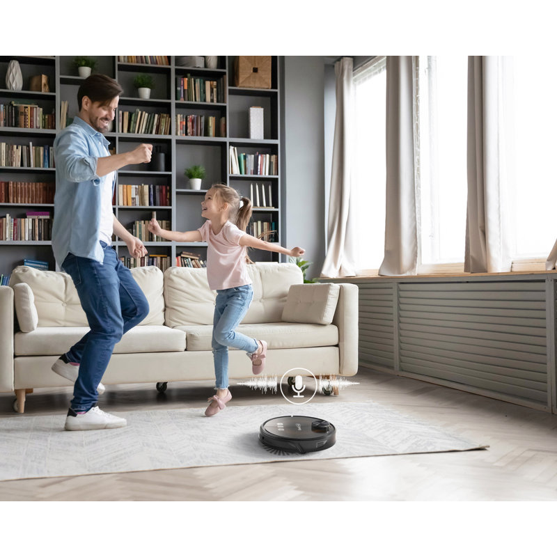 Geek Smart L8 Robot Vacuum Cleaner and Mop, LDS Navigation, Wi-Fi Connected APP, Selective Room Cleaning,MAX 2700 PA Suction, Ideal for Pets and Larger Home