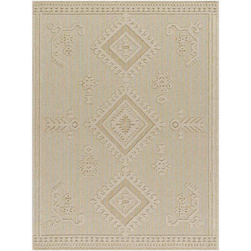 Oriental Indoor / Outdoor Rug, Rectangle 7'10" x 10'