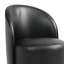 Integrated Barrel Armless Swivel PU Leather Dining Chair-265072096