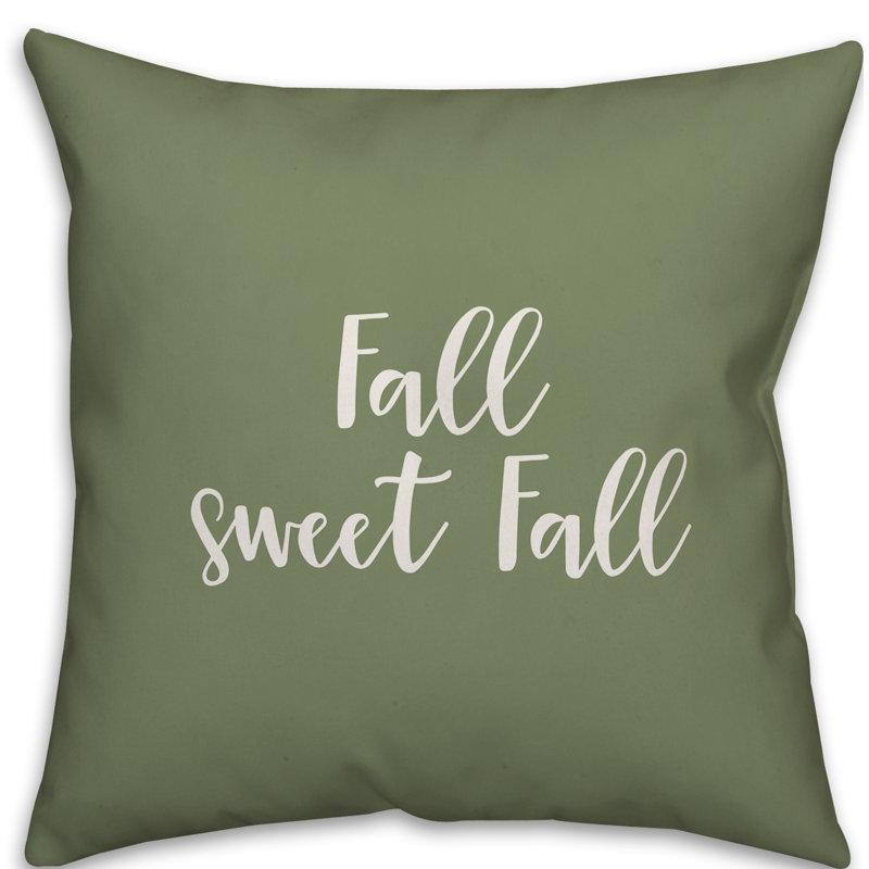  Coussin Fall, vert, Coussin décoratif