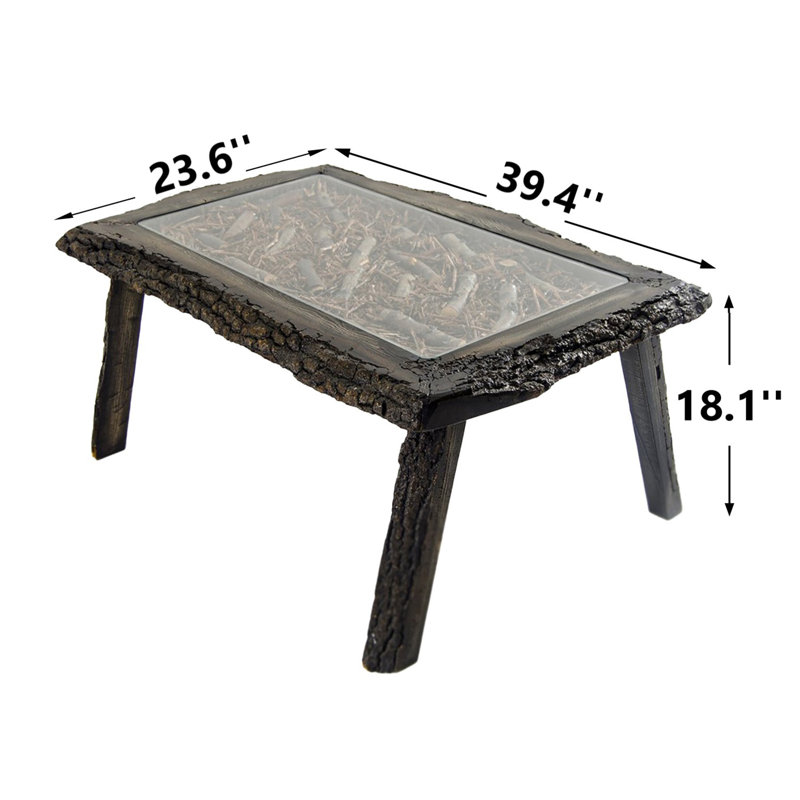 Table basse à quatre pieds