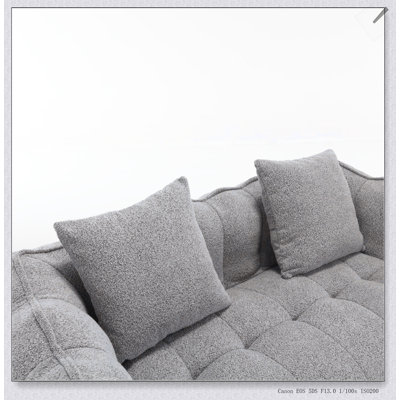 Fauteuil à billes doux en chenille avec mousse haute résilience pour deux, parfait pour la détente et le divertissement