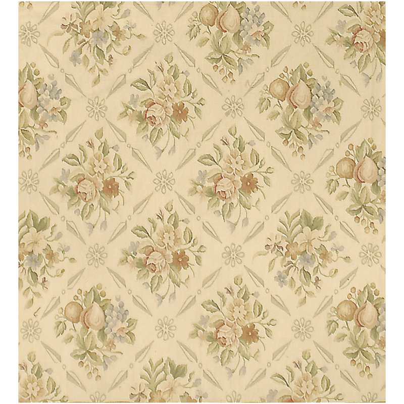 Wool Floral Area Rug, Rectangle 12' x 15'