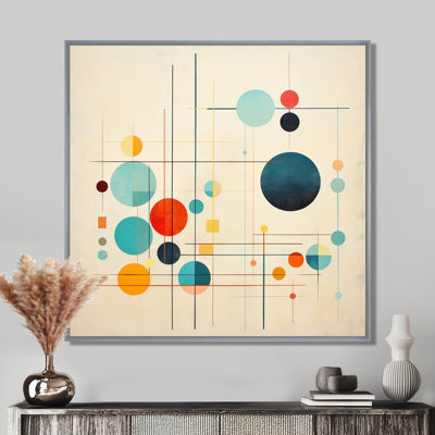 Syncronicities Midcentury Elegant Retro Art - Abstract Midcentury Canvas Print Wall Art