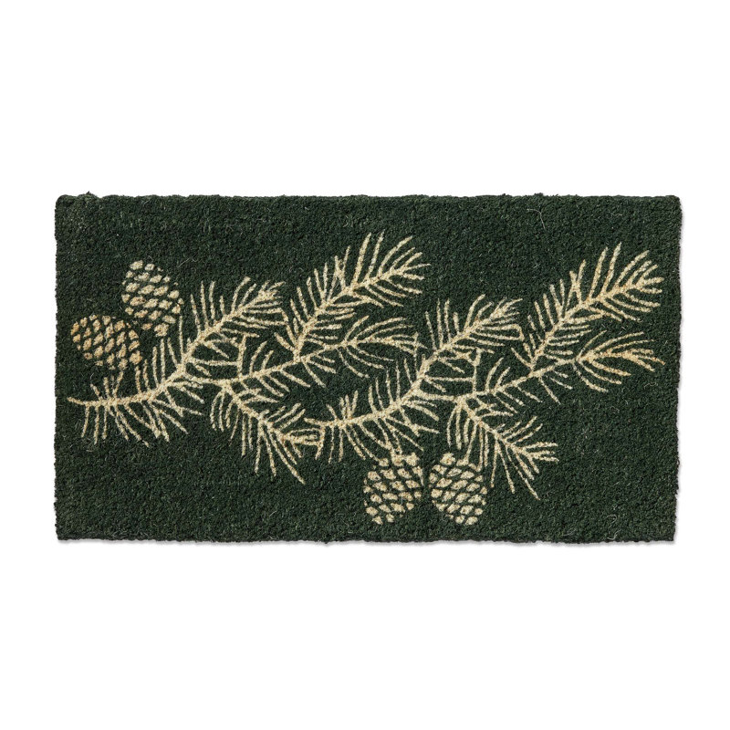  Winter Pinecones Coir Mat