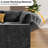 102" Modular Sectional Sleeper Sofa With Pull Out Bed/Reclining Backrest/Usb Ports/Table/Led Light/Storage Seat, 8 Seat Large U Shaped Sectional Couch, Tool-Free Assembly-1717281421