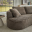 Canapé modulaire surdimensionné en L 120,9 po et méridienne rembourrée - aucun assemblage requis-502354651-502354630