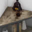 Table de bout Kempst, tablettes de présentation à 3 niveaux avec porte de protection, armoire de rangement-590399257
