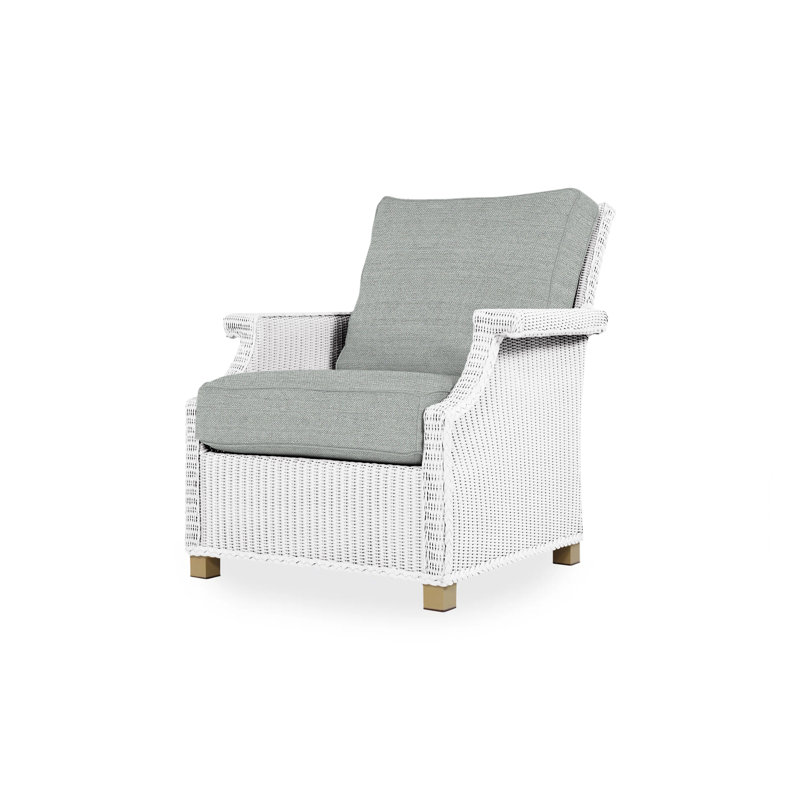 Hamptons Outdoor Lounge Chair, Cottage Pepper, White