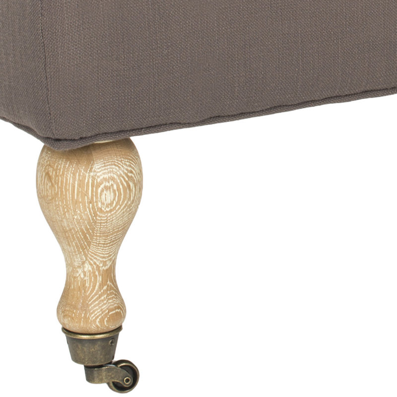 Banc rembourré Hampton, Taupe foncé