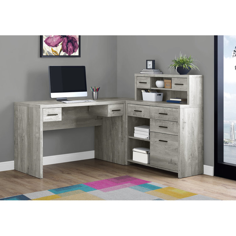 Aschley Computer Desk Home Office Corner Storage Drawers L Shape Work Laptop Laminate