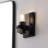Borth Iron/Seeded Glass Rustic Farmhouse LED Vanity Light-19216085-23242563