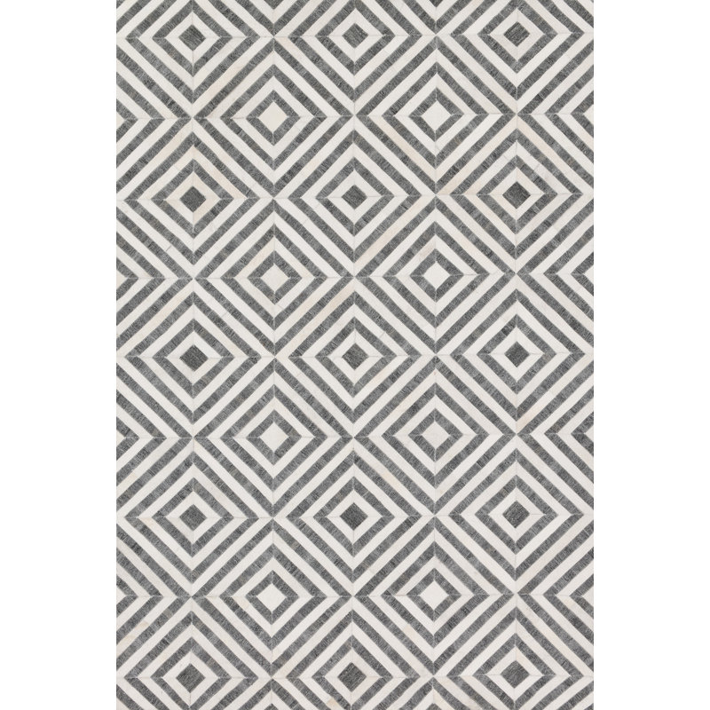Winnett Viscose Geometric Indoor Rug, Rectangle 7'9" x 9'9"