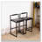 Faux Leather Upholstered Bar Stools Dining Stool with  Legs